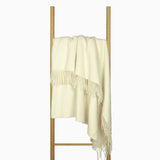 Arm Chairs & Recliners: Oxford Throw - Merino Wool Blend - Ivory