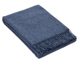 Arm Chairs & Recliners: Oxford Throw - Merino Wool Blend - Navy