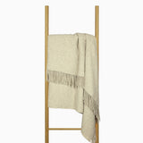 Arm Chairs & Recliners: Oxford Throw - Merino Wool Blend - Stone