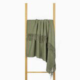 Arm Chairs & Recliners: Paddington Throw - Fine Wool Blend - Olive