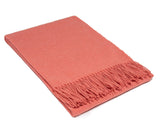 Arm Chairs & Recliners: Paddington Throw - Fine Wool Blend - Peach