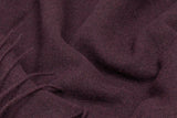 Blankets & Throws: Paddington Throw - Fine Wool Blend - Plum