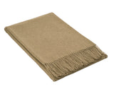 Arm Chairs & Recliners: Paddington Throw - Fine Wool Blend - Camel