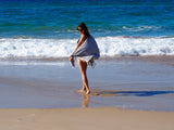 Beach Towels: PORTSEA TURKISH COTTON TOWEL - MIDNIGHT
