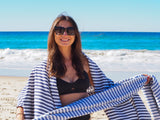 Beach Towels: PORTSEA TURKISH COTTON TOWEL - DENIM