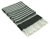 Aprons: Richmond Throw - Reclaimed Wool Blend - Monochrome