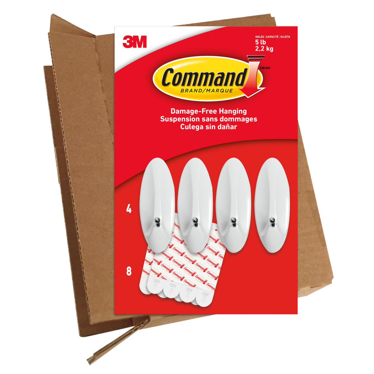 Hardware Hooks: Command GP069-4NA Value Pack Large Wire Hooks 4PK