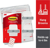Hand Tools: Command Broom Gripper, 3 Grippers, 6 Large Strip, 17007-3NA
