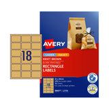 Automotive Repair & Speciality Tools: AVERY Label Rect Brn L7110 Pack of 270