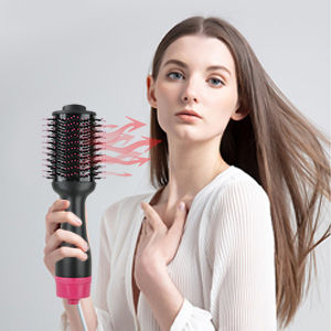 Hair Styling Tools: Hot Air One-Step Hair Dryer Negative Ion Anti-Frizz Blowout for Drying,Straightening, Curling and Volumizer (AU Plug)