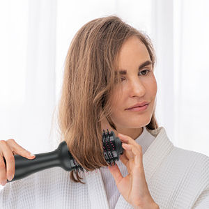Hair Styling Tools: Hot Air One-Step Hair Dryer Negative Ion Anti-Frizz Blowout for Drying,Straightening, Curling and Volumizer (AU Plug)