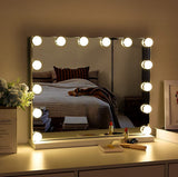 Mirrors: Hollywood Vanity Style LED Makeup Lights Mirror with 3 Color Modes Lights with 10 Dimmable Bulbs (Mirror Not Include)