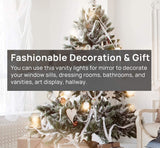 Mirrors: Hollywood Vanity Style LED Makeup Lights Mirror with 3 Color Modes Lights with 10 Dimmable Bulbs (Mirror Not Include)