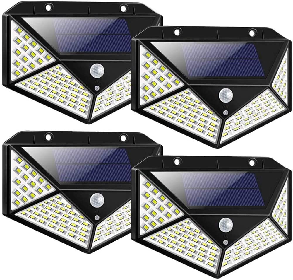 Outdoor Lights: 100 Waterproof LED Solar Fairy Light Outdoor with 8 Lighting Modes for Home,Garden and Decoration (4 pack)