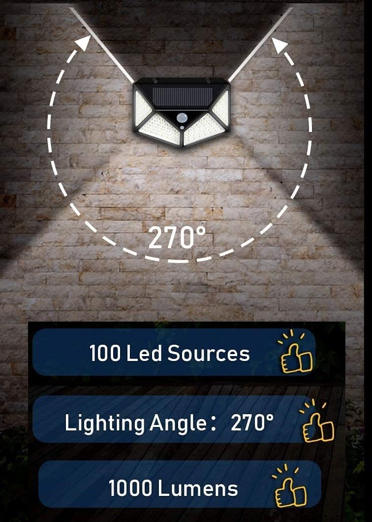 Outdoor Lights: 100 Waterproof LED Solar Fairy Light Outdoor with 8 Lighting Modes for Home,Garden and Decoration (4 pack)