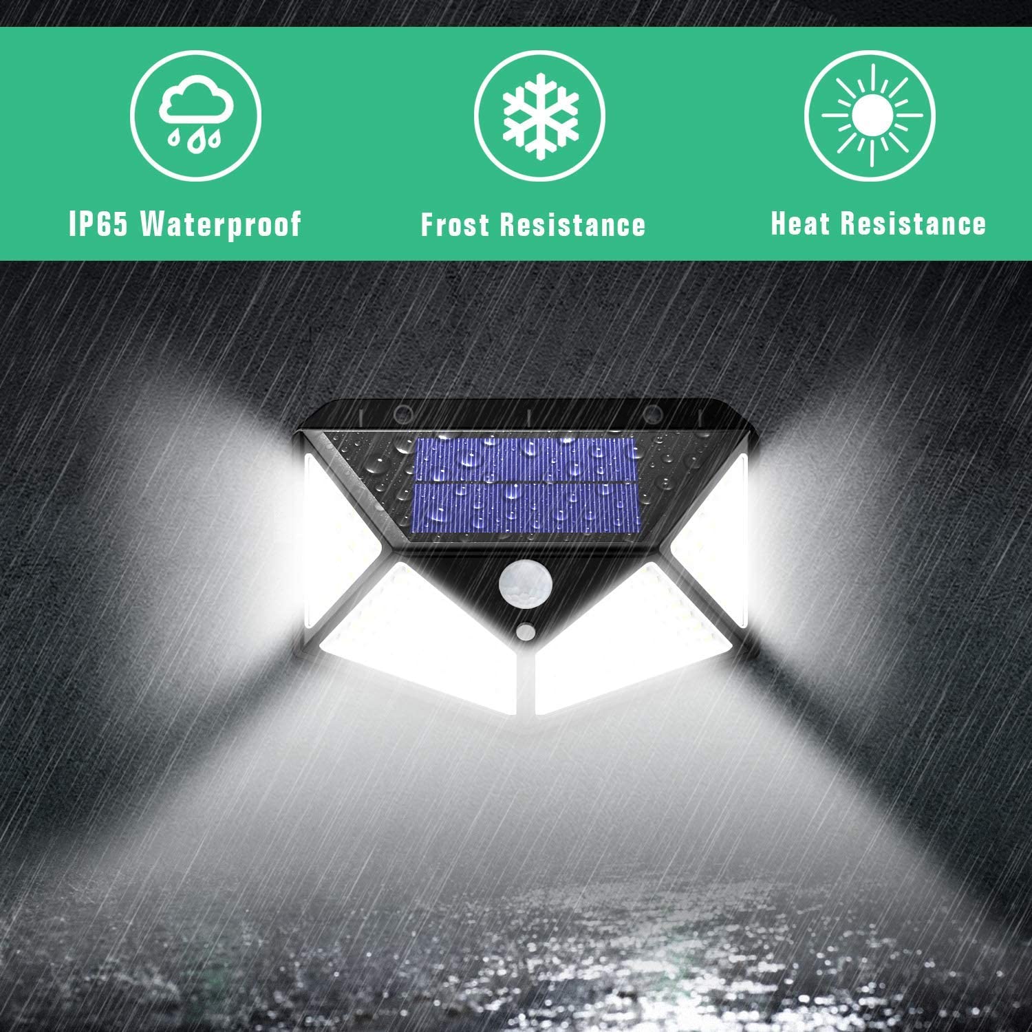 Outdoor Lights: 100 Waterproof LED Solar Fairy Light Outdoor with 8 Lighting Modes for Home,Garden and Decoration (4 pack)