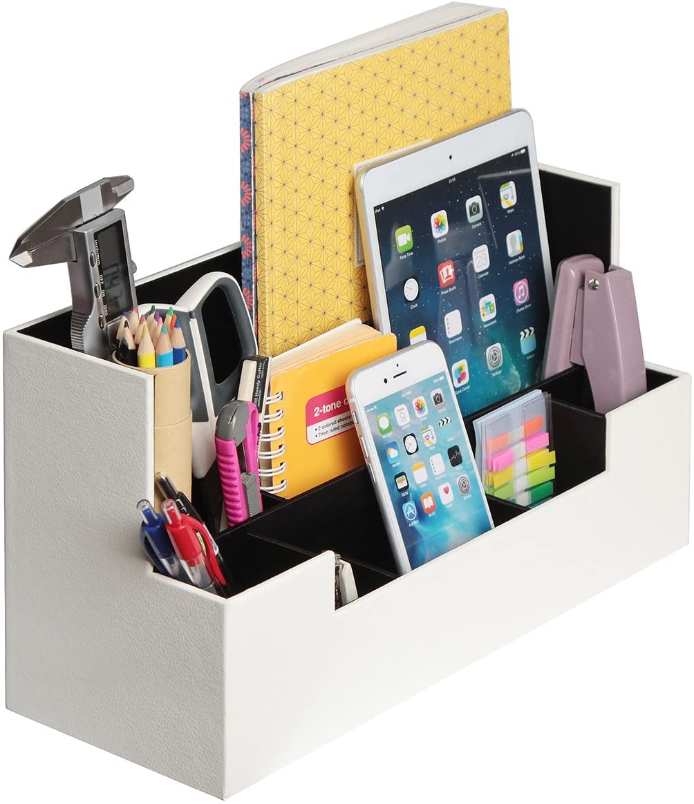 Office & Desk Chairs: Desk Supplies Office Organizer Caddy (White)