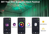 Coloured Lights: Star Projector Galaxy Light Bedroom connected with Alexa and Google Home