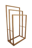 Towel Racks & Holders: Bamboo Towel Bar Holder Rack 3-Tier Freestanding for Bathroom and Bedroom