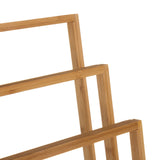 Towel Racks & Holders: Bamboo Towel Bar Holder Rack 3-Tier Freestanding for Bathroom and Bedroom