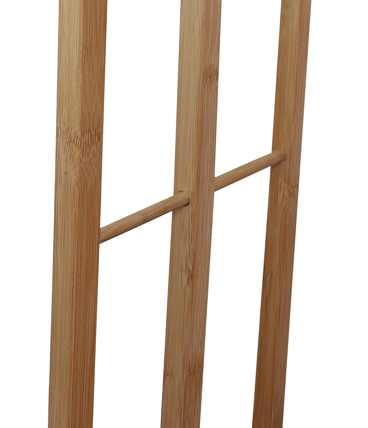 Towel Racks & Holders: Bamboo Towel Bar Holder Rack 3-Tier Freestanding for Bathroom and Bedroom