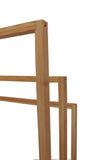 Towel Racks & Holders: Bamboo Towel Bar Holder Rack 3-Tier Freestanding for Bathroom and Bedroom