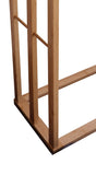 Towel Racks & Holders: Bamboo Towel Bar Metal Holder Rack 3-Tier Freestanding for Bathroom and Bedroom
