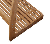 Towel Racks & Holders: Bamboo Towel Bar Metal Holder Rack 3-Tier Freestanding and Bottom shelf for Bathroom