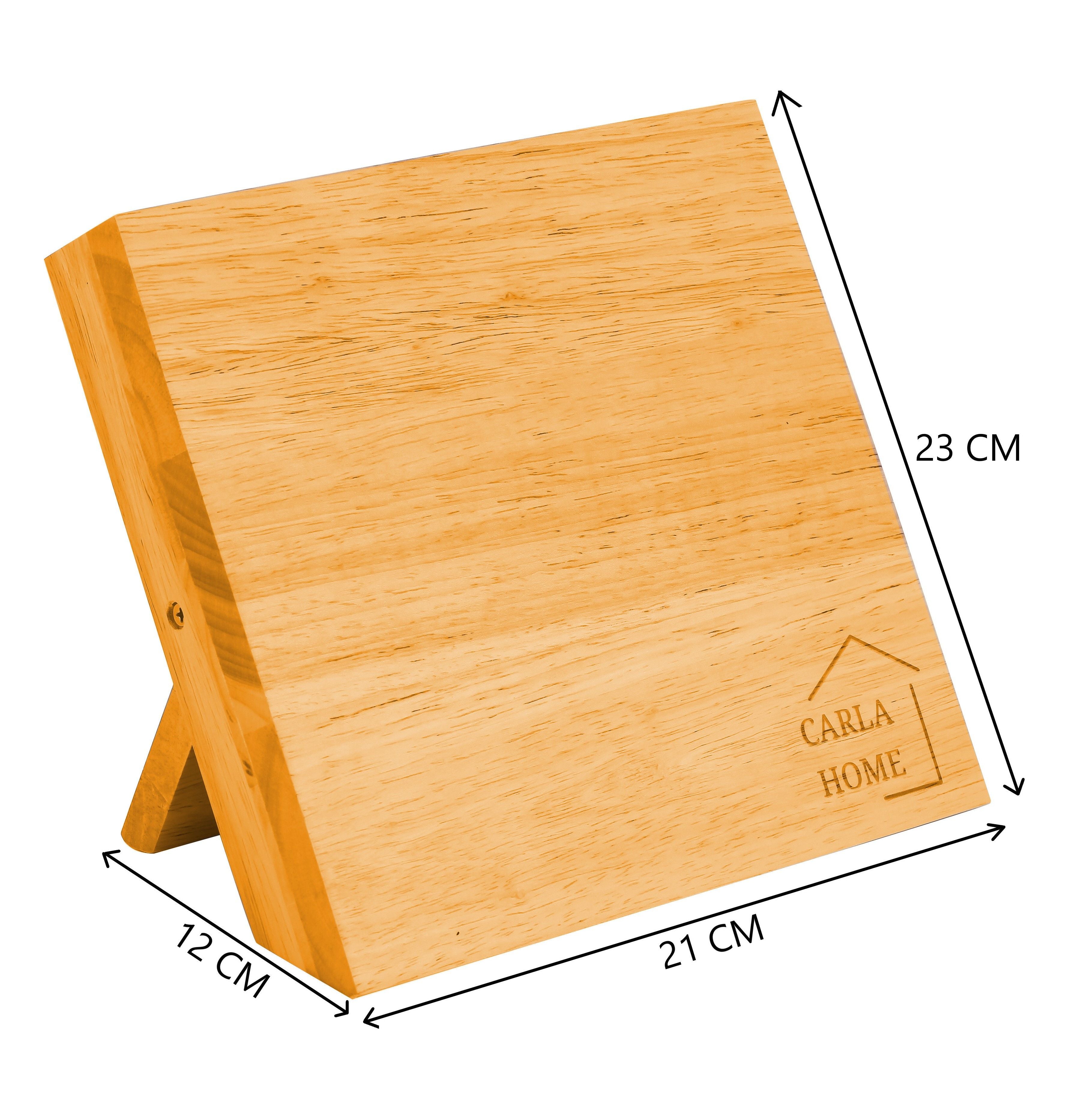 Kitchen Knives: Natural Bamboo Magnetic Knife Block Holder with Strong Magnets for Home Kitchen Storage & Organisation