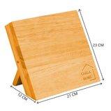 Kitchen Knives: Natural Bamboo Magnetic Knife Block Holder with Strong Magnets for Home Kitchen Storage & Organisation
