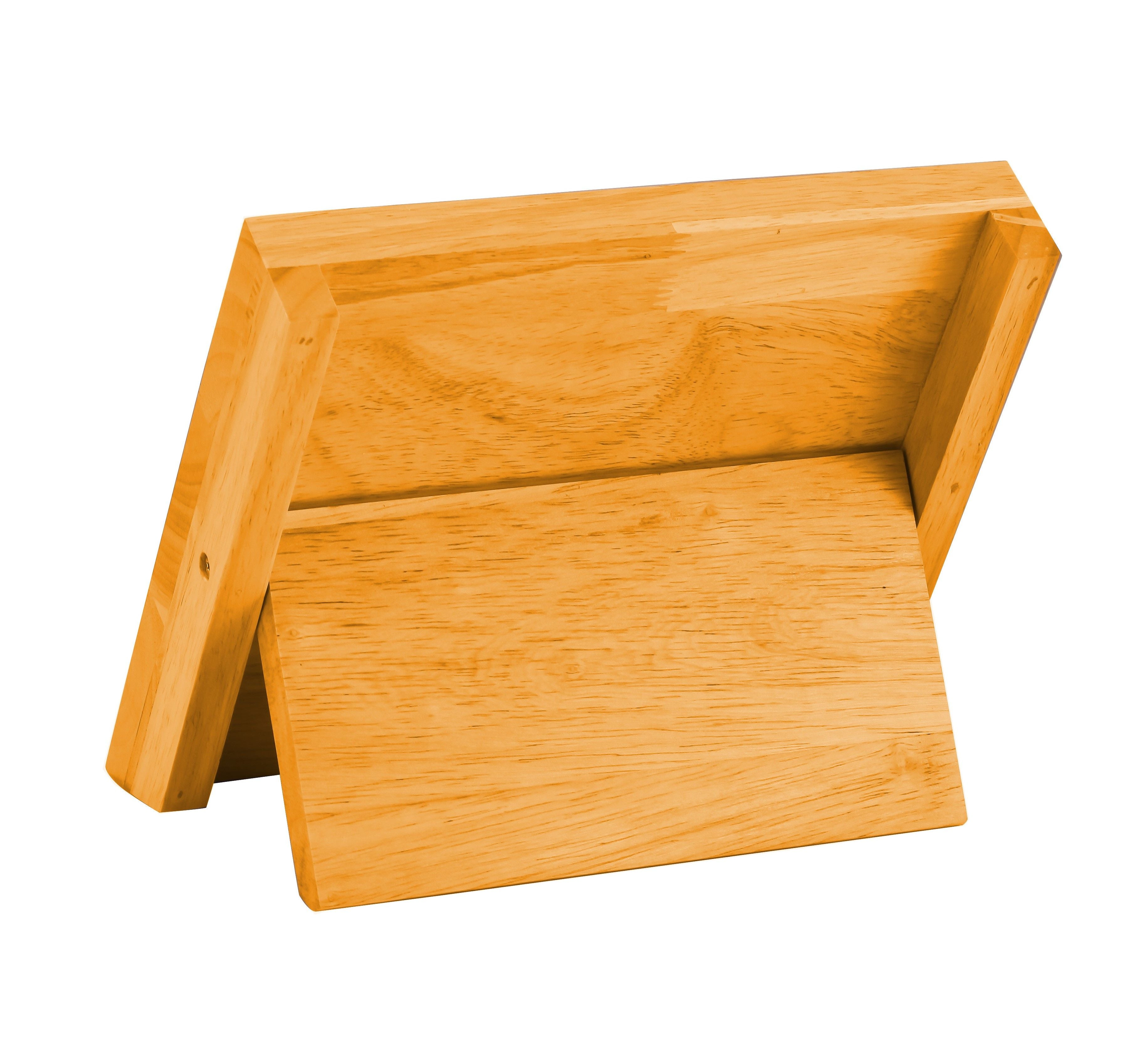 Kitchen Knives: Natural Bamboo Magnetic Knife Block Holder with Strong Magnets for Home Kitchen Storage & Organisation