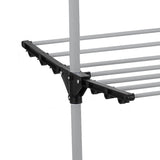 Kitchen & Bathroom DIY: Folding 3 Tier Clothes Laundry Drying Rack with Stainless Steel Tubes for Indoor & Outdoor Home