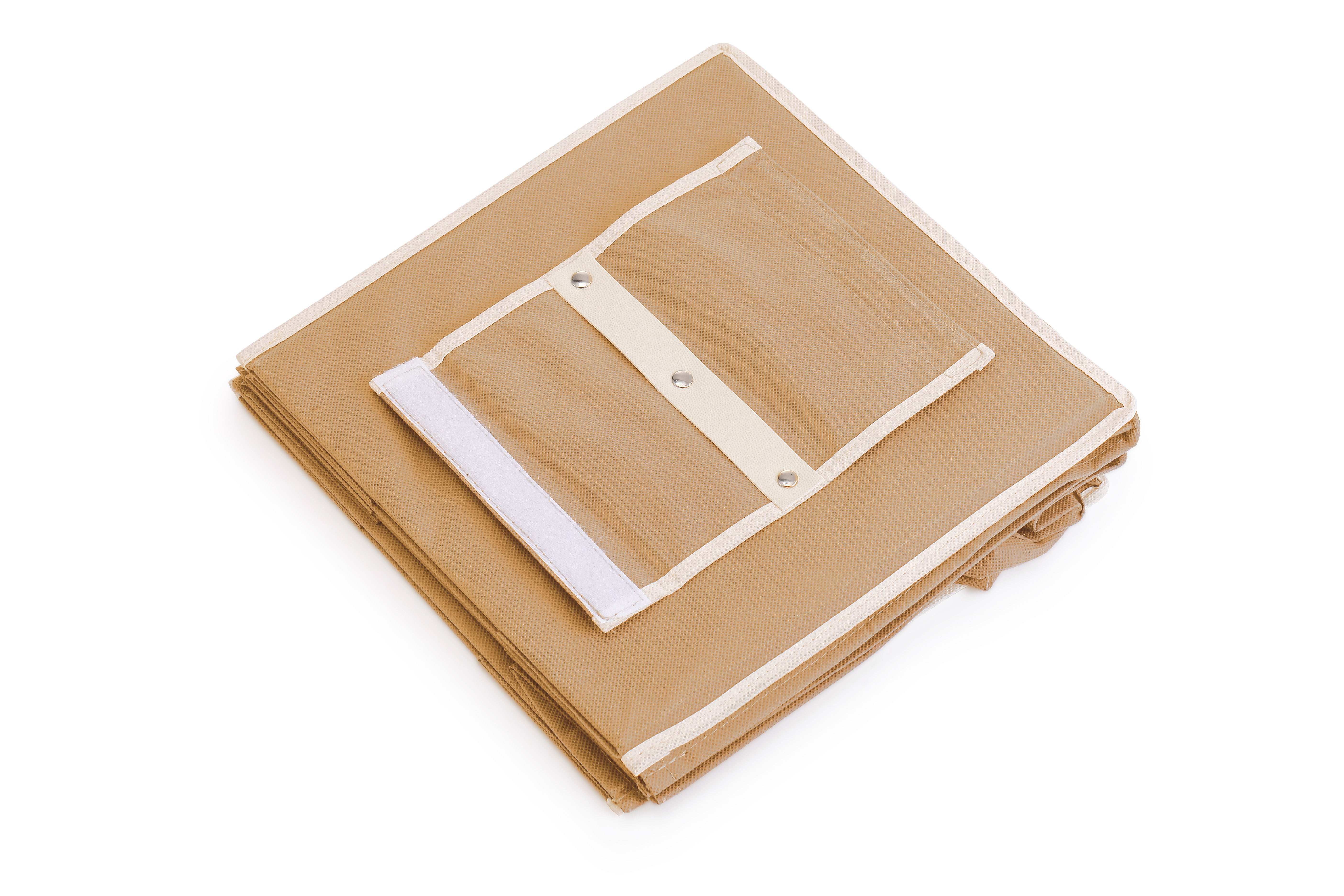 Clothing & Wardrobe Storage: 5 Tier Shelf Hanging Closet Organizer and Storage for Clothes (Beige)