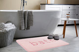 Dog Beds: Extra Thick Memory Foam & Super Comfort Bath Rug Mat for Bathroom (60 x 40 cm, Pink)