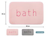 Dog Beds: Extra Thick Memory Foam & Super Comfort Bath Rug Mat for Bathroom (60 x 40 cm, Pink)
