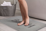 Dog Beds: Extra Thick Memory Foam & Super Comfort Bath Rug Mat for Bathroom (60 x 40 cm, Grey)