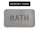 Dog Beds: Extra Thick Memory Foam & Super Comfort Bath Rug Mat for Bathroom (60 x 40 cm, Grey)