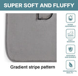Dog Beds: Extra Thick Memory Foam & Super Comfort Bath Rug Mat for Bathroom (60 x 40 cm, Grey)