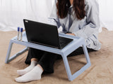 Laptop Stands: Multifunction Laptop Bed Desk with foldable legs for Home Office (Blue)