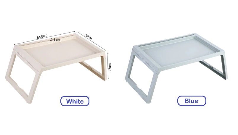 Laptop Stands: Multifunction Laptop Bed Desk with foldable legs for Home Office (White)