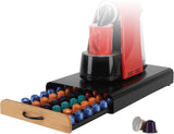 Kitchen Appliance Accessories: CARLA HOME Coffee Pods Holder Storage Drawer Compatible with 60 Nespresso Pods for Kitchen Storage & Organisation (Natural)