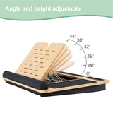 Laptop Stands: CARLA HOME Bamboo Laptop Lap Desk with Cushion and Angle Adjustable for Office and Home