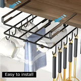 Drying Racks & Hangers: Multifunctional Under Cabinet Cutting Board Metal Holder Organiser