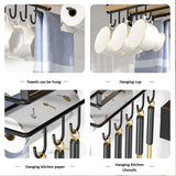 Drying Racks & Hangers: Multifunctional Under Cabinet Cutting Board Metal Holder Organiser