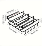 Drying Racks & Hangers: Multifunctional Under Cabinet Cutting Board Metal Holder Organiser