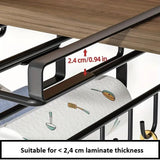 Drying Racks & Hangers: Multifunctional Under Cabinet Cutting Board Metal Holder Organiser