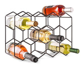 14 Bottle Freestanding Modern Metal Countertop Wine Rack Countertop
