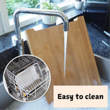 Food Storage: Chopping Board with with 2 Organiser Stainless Steel Trays Containers