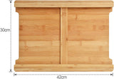 Food Storage: Chopping Board with with 2 Organiser Stainless Steel Trays Containers