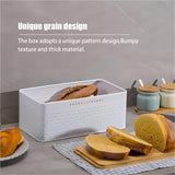 Food Storage: Bread Bin with Bamboo Lid used as Chopping Board for Kitchen Countertop